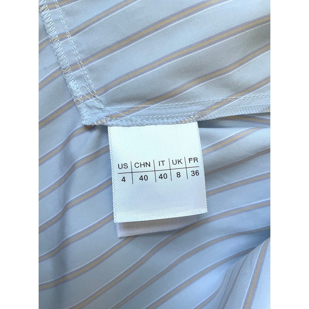 BNWT Lafayette 148 New York Aurora Premium Tailored Poplin Blouse, Reg $798 - Picture 15 of 15